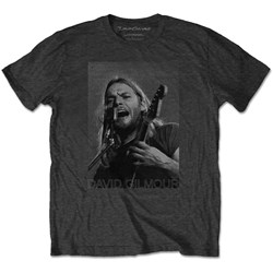 David Gilmour - Unisex On Microphone Half-Tone T-Shirt