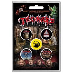 Tankard - Unisex One Foot In The Grave Button Badge Pack