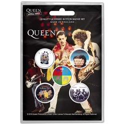 Queen - Unisex Later Albums Button Badge Pack