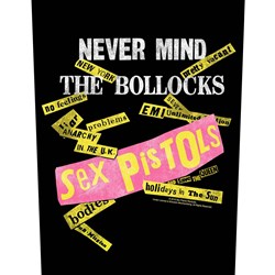 The Sex Pistols - Unisex Never Mind The Bollocks Album Tracks Black Back Patch