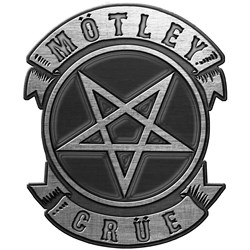 Motley Crue - Unisex Pentagram Pin Badge