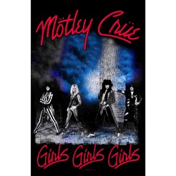 Motley Crue - Unisex Girls, Girls, Girls Textile Poster
