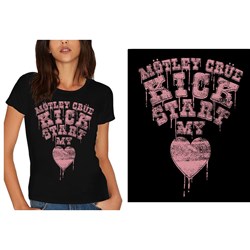 Motley Crue - Womens Kick Start My Heart T-Shirt