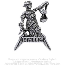 Metallica - Unisex Justice For All Pin Badge
