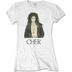 Cher - Womens Leather Jacket T-Shirt