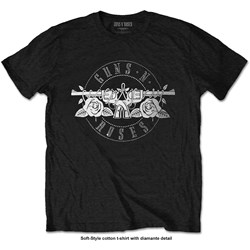 Guns N' Roses - Unisex Circle Logo Embellished T-Shirt