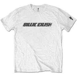 Billie Eilish - Unisex Black Racer Logo T-Shirt