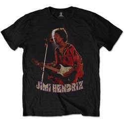 Jimi Hendrix - Unisex Orange Kaftan T-Shirt