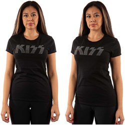 KISS - Womens Logo Embellished T-Shirt