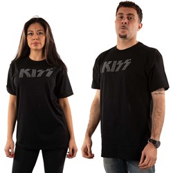 KISS - Unisex Logo Embellished T-Shirt