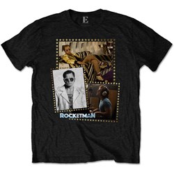 Elton John - Unisex Rocketman Montage T-Shirt