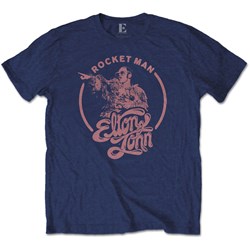 Elton John - Unisex Rocketman Circle Point T-Shirt