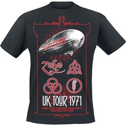 Led Zeppelin - Unisex Uk Tour '71. T-Shirt