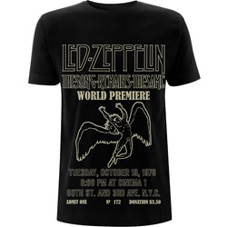 Led Zeppelin - Unisex Tsrts World Premier T-Shirt