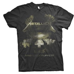 Metallica - Unisex Master Of Puppets Distressed T-Shirt