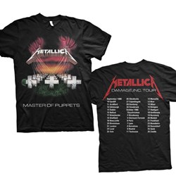 Metallica - Unisex Master Of Puppets European Tour '86. T-Shirt