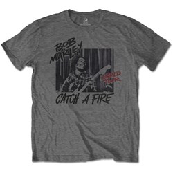 Bob Marley - Unisex Catch A Fire World Tour T-Shirt