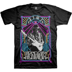 Jimi Hendrix - Unisex Electric Ladyland Neon T-Shirt