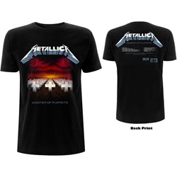 Metallica - Unisex Master Of Puppets Tracks T-Shirt