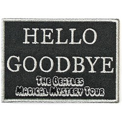 The Beatles - Unisex Hello Goodbye Standard Patch