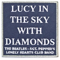 The Beatles - Unisex Lucy In The Sky With Diamonds Standard Patch