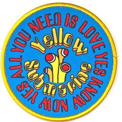 The Beatles - Unisex Yellow Submarine Aynil Circle Standard Patch
