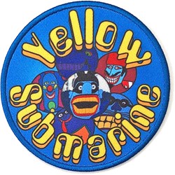 The Beatles - Unisex Yellow Submarine Baddies Circle Standard Patch