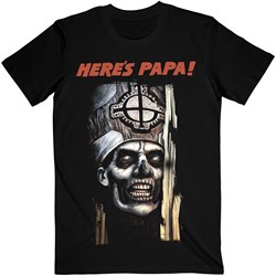 Ghost - Unisex Here'S Papa T-Shirt