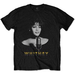 Whitney Houston - Unisex Black & White Photo T-Shirt