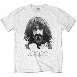 Frank Zappa - Unisex Thin Logo Portrait T-Shirt