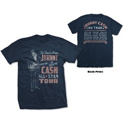 Johnny Cash - Unisex All Star Tour T-Shirt