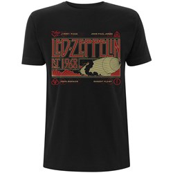 Led Zeppelin - Unisex Zeppelin & Smoke T-Shirt