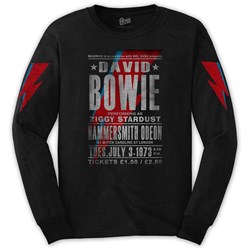 David Bowie - Unisex Hammersmith Odeon Long Sleeve T-Shirt