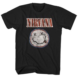 Nirvana - Unisex Distressed Logo T-Shirt