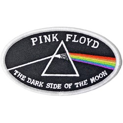 Pink Floyd - Unisex Dark Side Of The Moon Oval White Border Standard Patch