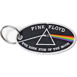 Pink Floyd - Unisex Dark Side Of The Moon Oval White Border Keychain