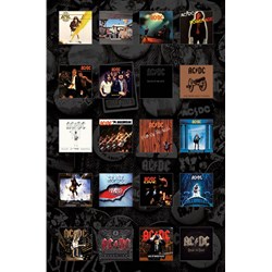 AC/DC - Unisex Albums Textile Poster