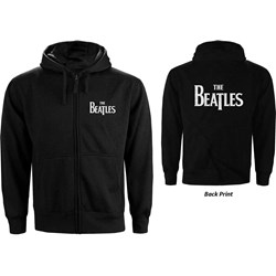 The Beatles - Womens Drop T Logo Zipped Hoodie
