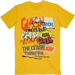 The Clash - Unisex Singles Collage Text T-Shirt