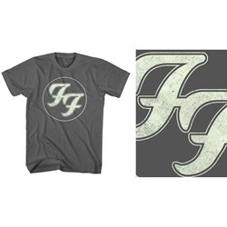 Foo Fighters - Unisex Gold Ff Logo T-Shirt