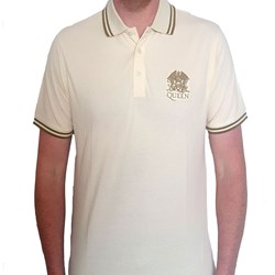 Queen - Unisex Crest Logo Polo Shirt