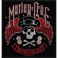 Motley Crue - Unisex Too Fast For Love Standard Patch