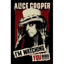 Alice Cooper - Unisex I'M Watching You Textile Poster
