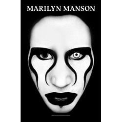 Marilyn Manson - Unisex Defiant Face Textile Poster