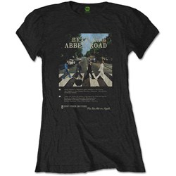 The Beatles - Womens Abbey Road 8 Track T-Shirt