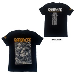 Baroness - Unisex Gold & Grey Date Back T-Shirt