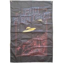 Foo Fighters - Unisex Ufos Textile Poster
