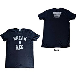 Foo Fighters - Unisex Break A Leg Milton Keynes T-Shirt