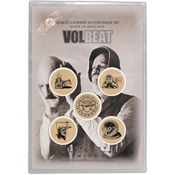 Volbeat - Unisex Servant Of The Mind Button Badge Pack