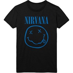 Nirvana - Unisex Blue Smiley T-Shirt